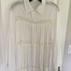 White blouse with detail